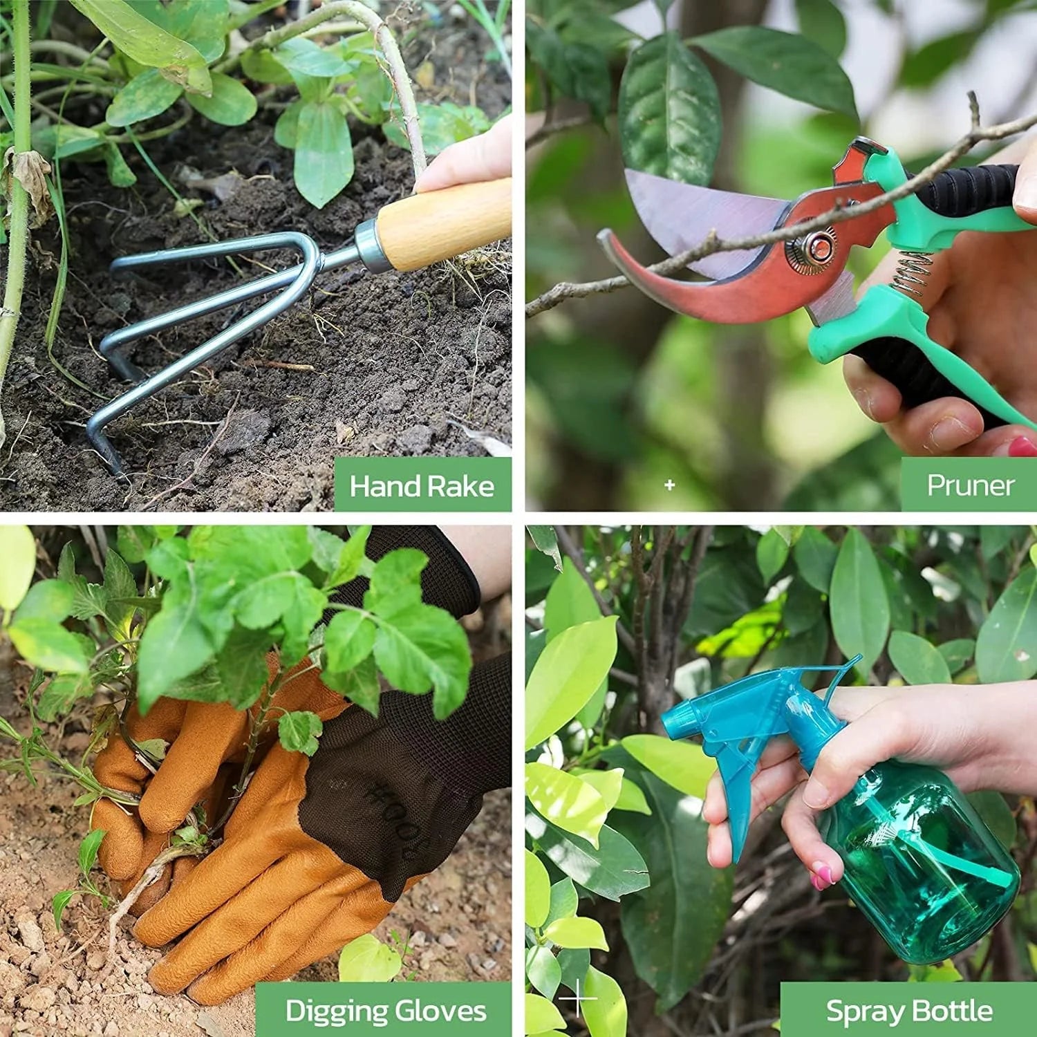 9-Piece Heavy-Duty Gardening Tool Set with Durable Organizer Bag - Rust-Proof Tools, Perfect Gift for Garden Enthusiasts