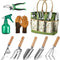 9-Piece Heavy-Duty Gardening Tool Set with Durable Organizer Bag - Rust-Proof Tools, Perfect Gift for Garden Enthusiasts