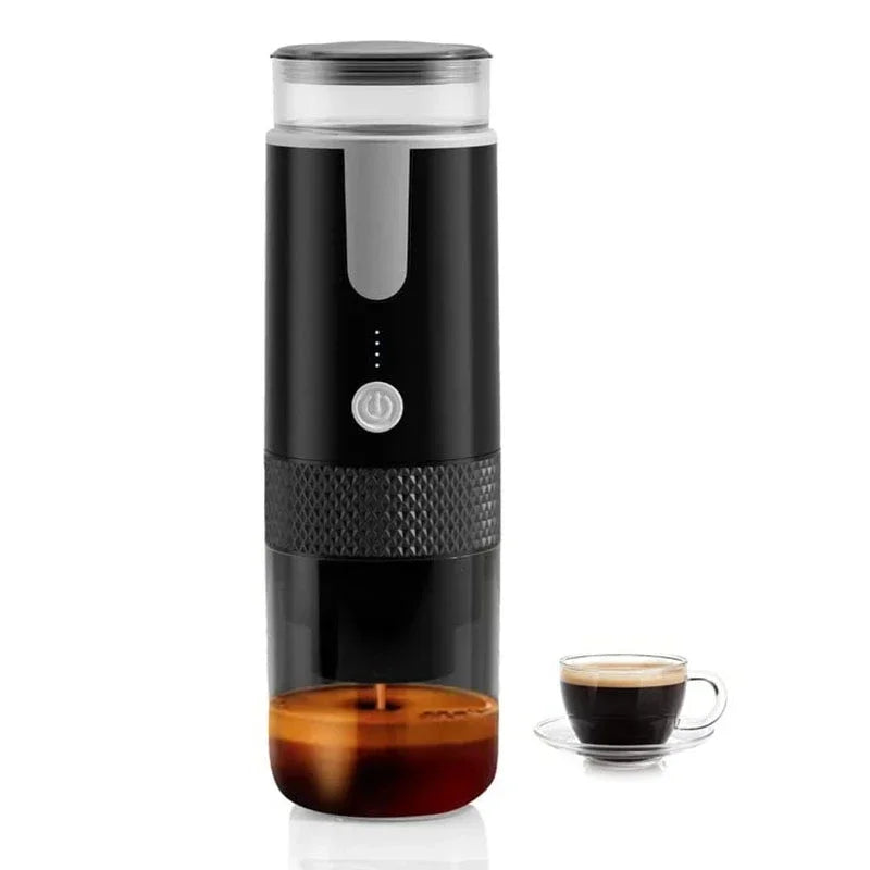 Electric Coffee Maker - Portable Capsule and Ground Coffee Brewer