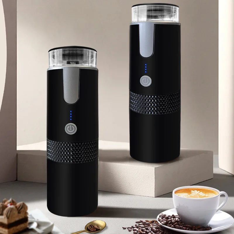 Electric Coffee Maker - Portable Capsule and Ground Coffee Brewer