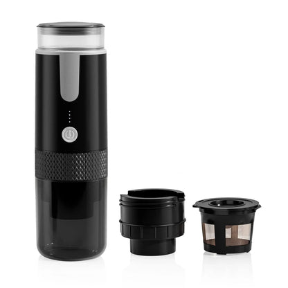 Electric Coffee Maker - Portable Capsule and Ground Coffee Brewer